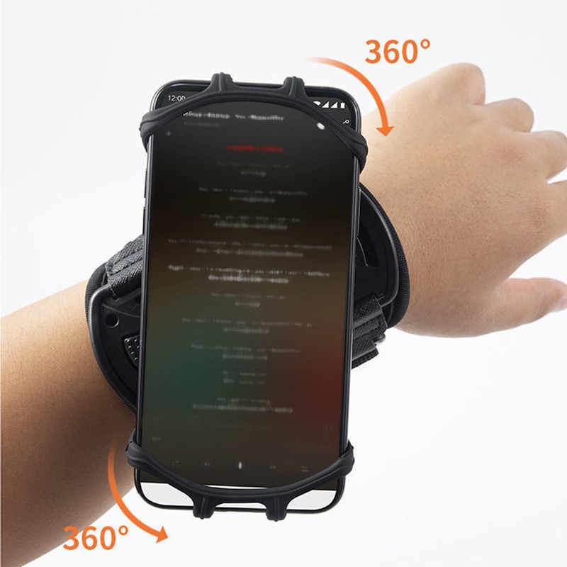 Wristband Phone Holder Adjustable 360 Degree Rotatable Phone Holder Mount