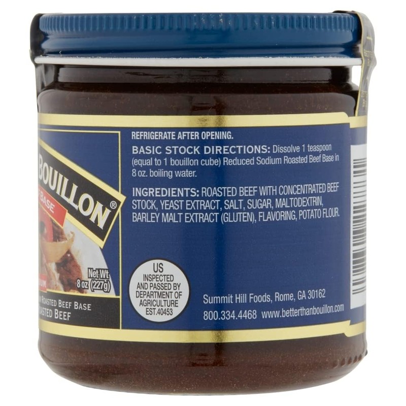 Better Than Bouillon Reduce Sodium Roasted Beef Base + Reduced