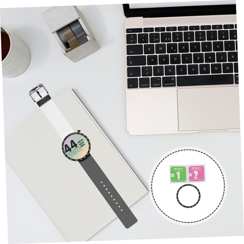 Outanaya Smartwatch Bezel Metal Bezel Cover for Watch Anti-Scratch Lightweight