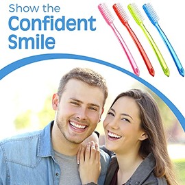 Cepillo de dientes extra duro y firme, cepillo de dientes de cabeza completa, manual para limpiar manchas de dientes y humo, blanqueamiento de dientes (12 piezas)