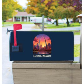 Saint Louis Missouri Design B Souvenir Magnetic Mailbox Cover