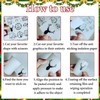 Rub on Stickers, Pack of 6 Rub On Stickers Christmas,