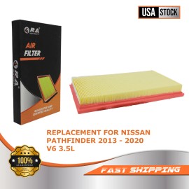 R.A. Auto Parts 4309 Engine Air Filter for NISSAN PATHFINDER 2013 - 2020 3.5L V6 S SL SV Sport