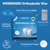 WRRERNSIN Orthodontic Wax for Braces Wax Dots 140 Individually Wrapped