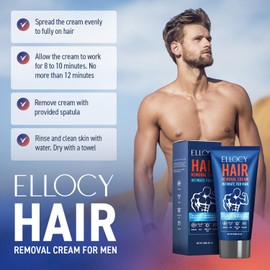 Hair Removal Cream for Men: Depilatory Cream For Unwanted Male Hair In Intimate/Private Area - Skin Friendly, Painless & Flawless cream 120ml