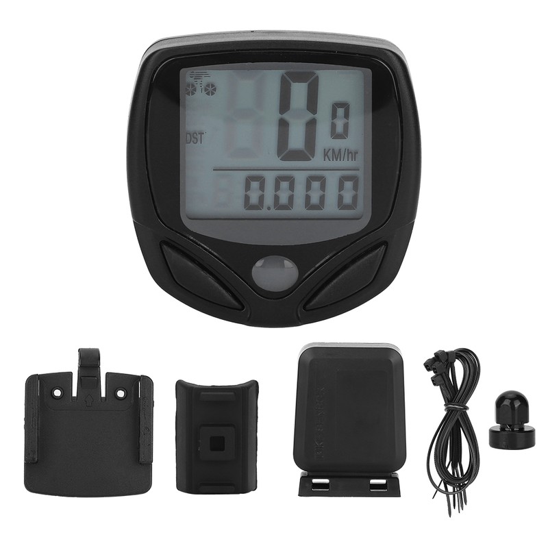 English Type LCD Digital Display Mountain Bike Bicycle Speedometer Bike