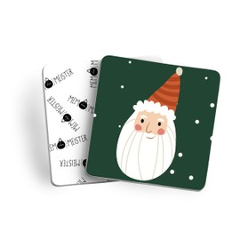 Memo Game I Christmas I Xmas Gift for Santa Claus and Christmas with the Family I Christmas Memo with 44 Cards/22 Pairs I Extra Thick Cards 4.5 x 4.5 cm I in Natural Cardboard by MEMO MEISTER