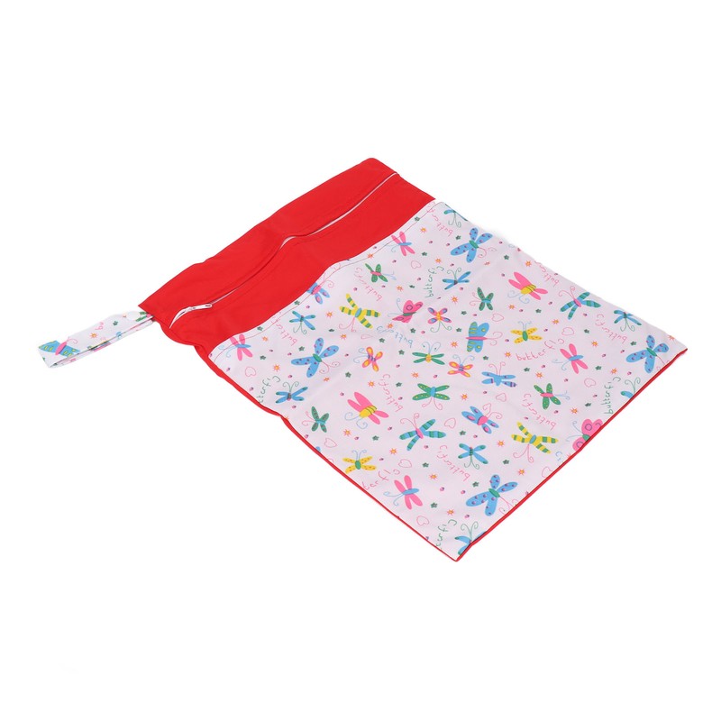 2pcs Cloth Diaper Wet Dry Bags Waterproof Reusable Wet Bags