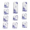 10PCS Key Caps Dye Sublimation Processblue and White Porcelain Style