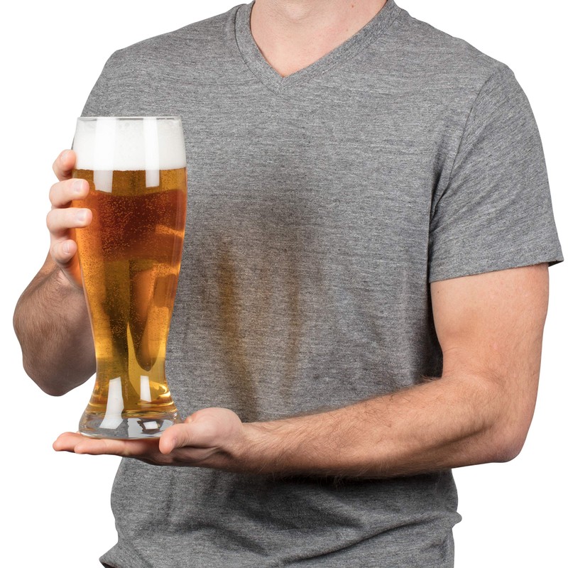 Oversized Extra Large Giant Beer Glass - 53oz - Holds