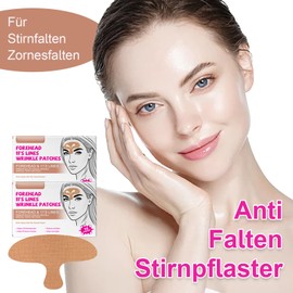 Anti-Falten-Stirnpflaster 20 Stück, Zornesfalte Pflaster zur Glättung von Stirnfalten & Zornesfalten, Forehead Wrinkle Patches, Falten Tape Gesicht Straffung, Reduziert Stirnlinien und Falten