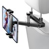 TOPGO Car Tablet Holder, Backseat Extendable Arm Stand, Smartphone Holder,