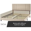 Decoro Chicago Modern Tufted Upholstered Platform Full Size Bed Frame,