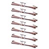 7-Pack Rimless Reading Glasses with Small Lenes (BrownArm,+1.00)