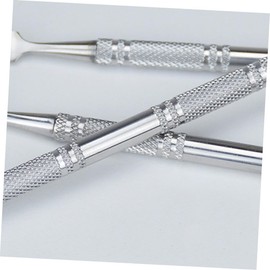 FOYTOKI Double-Headed Stainless Steel Cosmetic Mixing Tool for Makeup - Ideal for Eye Shadow - Foundation - and Concealer Spatulas - and Nail Art - Non-Slip Makeup Mixing and Depotting Tool