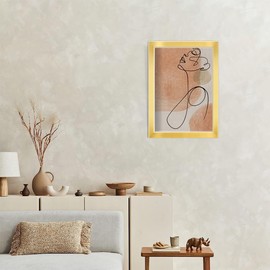 RUN HELIX 18x24 Picture Frames,Simple Designed Photo Frame,Certificate Document Frame for Horizontal and Vertical Formats,18x24 Poster Photo Frame Wall Gallery Home Office Decor,Gold