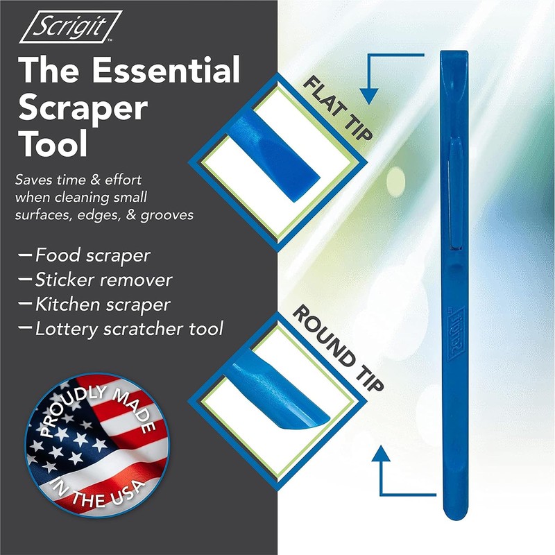 Scrigit Scraper No-Scratch Plastic Scraper Tool, 5 Pack - The