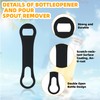 MCSDFN 4 Pcs Bottle Opener and Pour Spout Remover, Flat