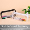 BUZZxSELECTION AC134 Stationery Case, Transparent, Clear, Pen Case, Pencil Bag,