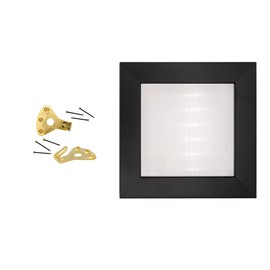 Professional 75 LB Brass Plated Picture Hangers with Hardened Steel Pins Pack of 100 for Picture Frame Hanging