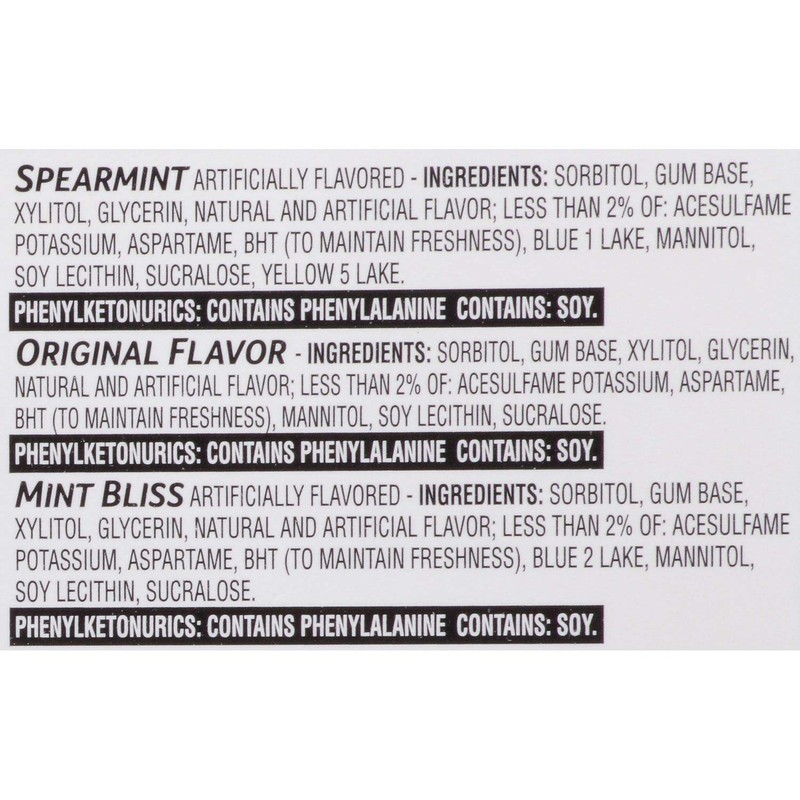 Trident Sugar Free Gum Mint Variety Pack 280 piece