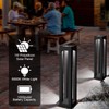 Solar Powered Outdoor Floor Lamp, Stainless Steel Solar Street Lights,