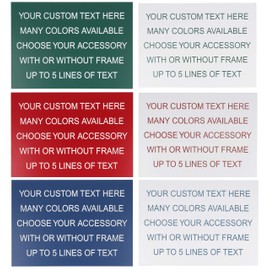 5" x 7" Engraved Sign with Square Corners