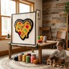 Rug Tufting Frame, 29.5in X 29.5in Wooden,with Rubber Strips for