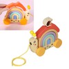 Beech Wooden Baby Pull Along Toy WalkALong Snails Toddler for