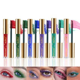 RoseFlower Set De Rímel De Colores, 6 Rímeles Resistentes Al Agua De Colores Vibrantes Encantadores, Duraderos Y Voluminosos Para El Maquillaje De... 