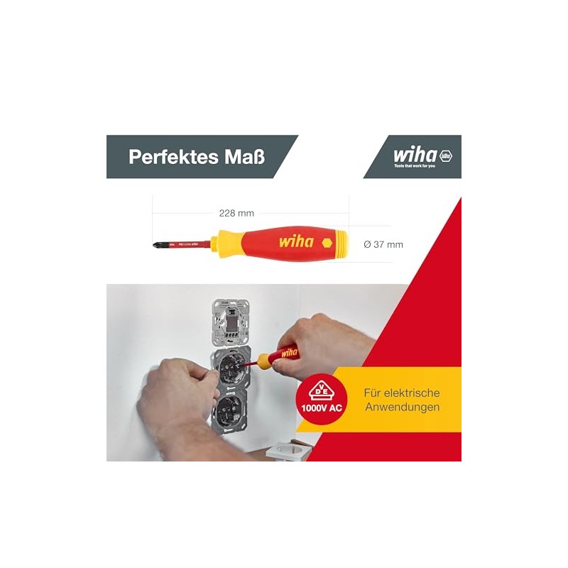 Wiha PocketMax Electric Screwdriver Set Mixed 4 Pieces with Stowable