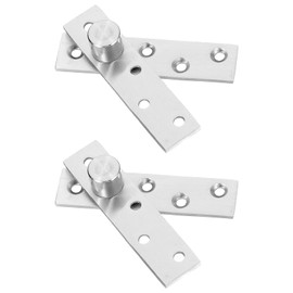 QUARKZMAN 2 Pieces Invisible Door Pivot Hinge Hidden Door Hinge 180 Degree Rotation Concealed Hinge for Secret Door Bookcase Swing Door 3.94 Inch