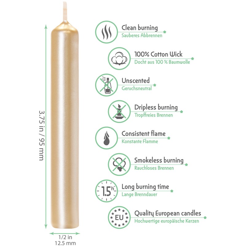 Eika Premium Christmas Tree Candles - Set of 20 Traditional