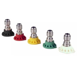 Hydraulax Pressure Washer Color Coded Degree Nozzle Kit with 3.5 Orifices & 5 Spray Angle Options 0°, 15°, 25°, 40°, and 65°
