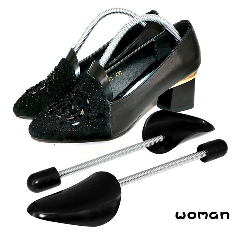 QUUPY 2 Pairs Adjustable Length Plastic Shoe Trees Shoe Stretcher