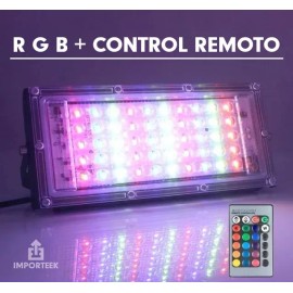 Importeek 10pz Reflector Lampara Led Rgb Iluminacion Color 30w Control