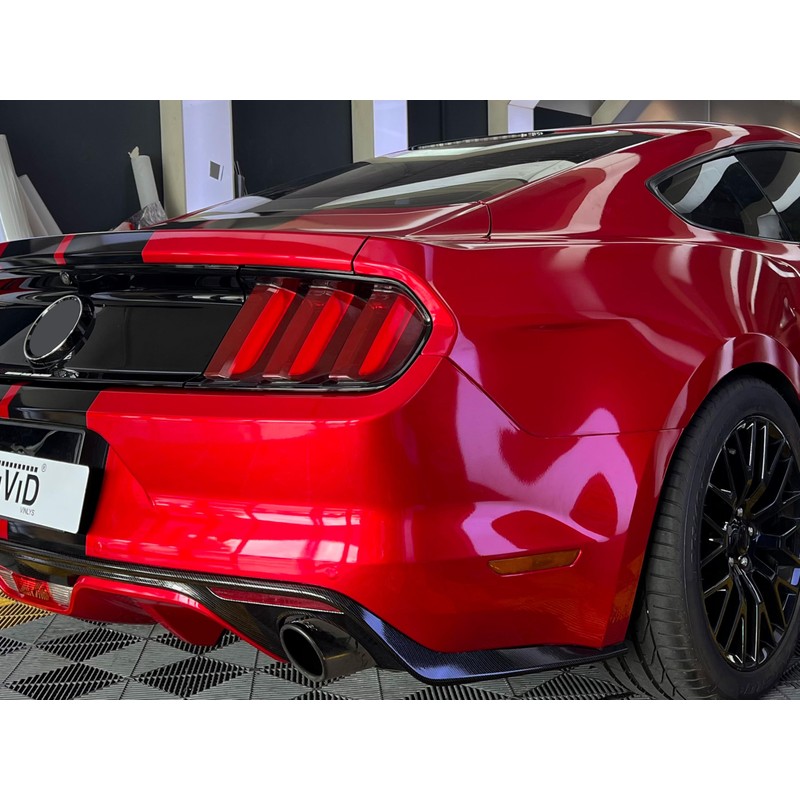VViViD+ Ultra Gloss Metallic Candy Red Vinyl Car Wrap Premium
