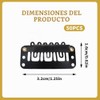 50 Clips Cucas Para Extensiones De Cabello y Pelucas 32mm