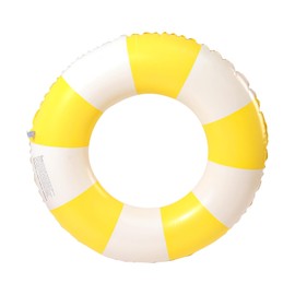 Adult Swimming Ring, Air Mattress, Inflatable Swimming Pool Float, Swimming Ring Tube for Summer Pool Party (Yellow)