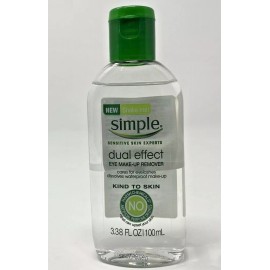 Simple Kind To Skin Dual Effect Eye Make-Up Remover (3)Three Pack 3.38 Oz Each