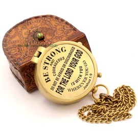 Roorkee Instruments India Compass Necklace So That You May find Your Way Back Home W/case/Unique Gifts/Gifts Him