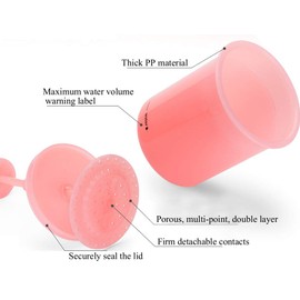 KOVCOAP Foam Maker for Face Wash, Face Wash Foamer, Cleanser Foam Maker, Marshmallow Whip Maker Skin Care, Deep Skincare Cleaner Tools for Travel Household 2 Pieces(Pink and White)