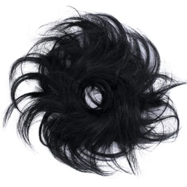 CAISHA Small Scrunchy Updo Hairpiece Ponytail Extensions Hair Tie Black HG3a