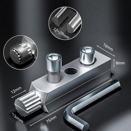 Broken Pipe Thread Extractor Tool - Faucet Disassembly & Broken Screw Removal Kit for Water Shut-Off Valves, Plumbing Repair