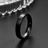 HXNIBATSAR Basic 4mm/6mm/8mm Silver/Black/Gold Tungsten Carbide Ring Wedding Band for