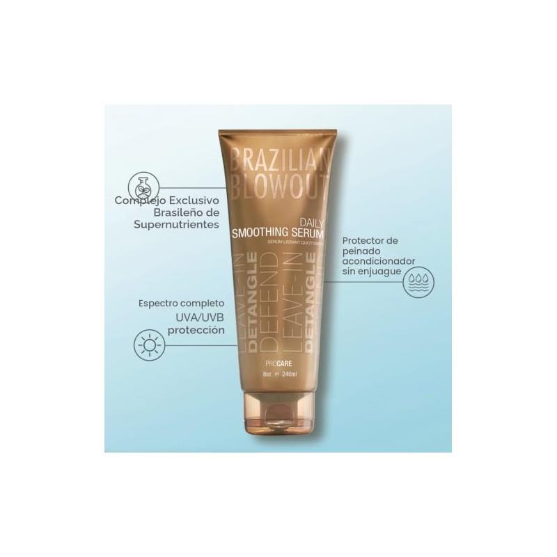 Brazilian Blowout Açaí Suero Suavizante Anti-Frizz, 8 Oz