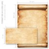 Letter Paper Set 20 Pieces Antique & History, PERGAMENT 10