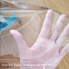 Pioggia Clear Heavy Duty Vinyl Tablecloth with Sewn Finished Edges