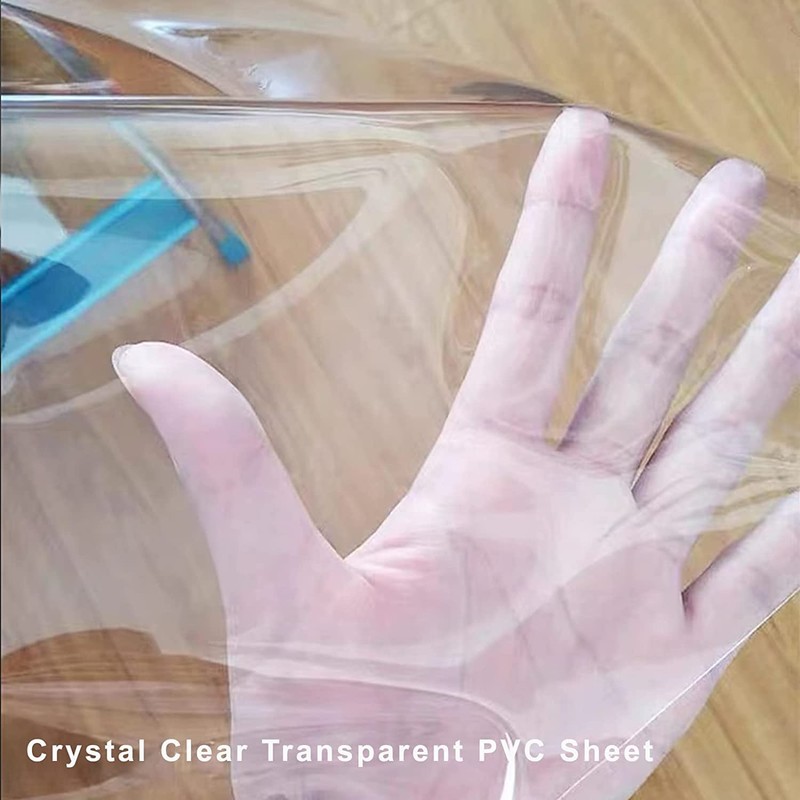 Pioggia Clear Heavy Duty Vinyl Tablecloth with Sewn Finished Edges