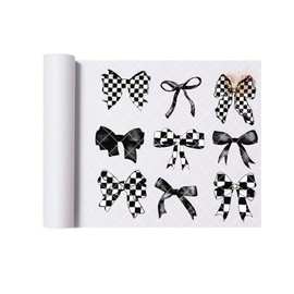 Black Bows film dtf transfer for t shirts - Size: Pocket 4”